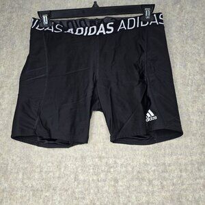 Adidas Mens Black Climalite Compression Shorts XL Nylon/Spandex